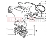 PIAGGIO Speedometers kms.-handlebar cover