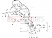 PIAGGIO Liberty 50 4T Rear cover - Splash guard