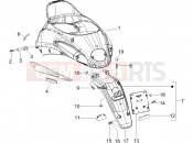 PIAGGIO Liberty 50 4T Delivery Rear cover - Splash guard
