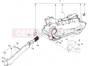 PIAGGIO Liberty 50 4T Crankcase cover - Crankcase cooling