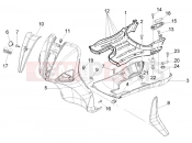 PIAGGIO Front shield - foot board - spoiler