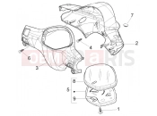 PIAGGIO Speedometers Kms. - handlebar cover