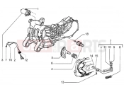 PIAGGIO Starting motor - starter lever