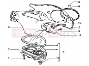PIAGGIO SPEEDOMETERS KMS.-HANDLEBARS COVER