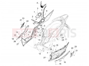 PIAGGIO Medley 150 4T ie ABS Central cover - Footrests
