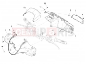 PIAGGIO Medley 150 4T ie ABS kormány burkolat