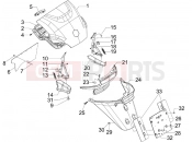 PIAGGIO MP3 125 ie Touring Rear cover - Splash guard