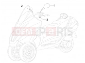 PIAGGIO MP3 250 ie MIC tükör