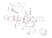 PIAGGIO MP3 250 ie MIC (USA) hátsó burkolat - sárvédő