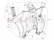 PIAGGIO MP3 300 4T 4V ie ERL Hibrid Front glove-box - Knee-guard panel