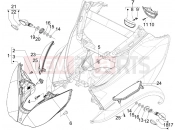PIAGGIO MP3 300 4T 4V ie LT Hibrid első lámpa - irányjelző