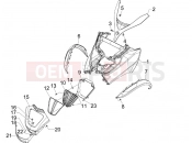 PIAGGIO MP3 300 4T 4V ie LT Hibrid első idom