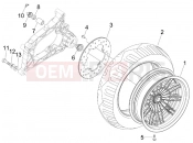 PIAGGIO MP3 300 4T 4V ie LT Hibrid hátsó kerék