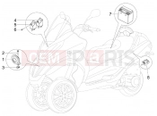 PIAGGIO MP3 300 4T 4V ie LT Hibrid kezelőszervek - akkumulátor