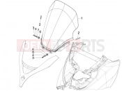 PIAGGIO MP3 300 4T 4V ie LT Hibrid szélvédő plexi