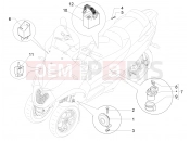 PIAGGIO MP3 300 ie LT Business - Sport Remote control switches - Battery - Horn