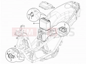 PIAGGIO MP3 300 YOUrban ERL kezelőszervek - akkumulátor