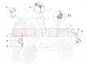 PIAGGIO MP3 500 (USA) Remote control switches - Battery - Horn