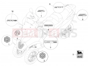PIAGGIO MP3 500 LT Sport Plates - Emblems