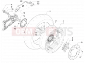 PIAGGIO MP3 500 LT Sport hátsó kerék