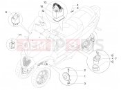 PIAGGIO MP3 500 LT Sport kezelőszervek - akkumulátor