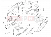 PIAGGIO MP3 500 LT Sport oldal burkolat - idomzat