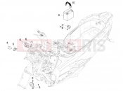 PIAGGIO MP3 500 MAXI Sport Business ABS Remote control switches - Battery - Horn