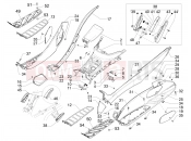 PIAGGIO MP3 500 Sport Business ABS (USA) középső idom - lábtartó