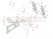 PIAGGIO MP3 500 Sport Business ABS (USA) hátsó teleszkóp - lengéscsillapító
