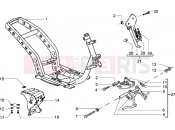 PIAGGIO chassis-central stand