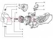 PIAGGIO Cylinder head-inlet and induction pipe