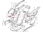 PIAGGIO NRG Power DD oldal burkolat - idomzat
