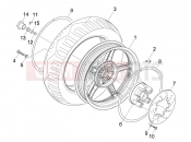 PIAGGIO NRG Power DD Serie Speciale hátsó kerék