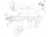 PIAGGIO NRG Power DD Serie Speciale kezelőszervek - akkumulátor