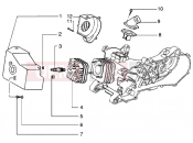 PIAGGIO Cylinder head - inlet and induction pipe