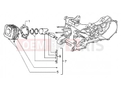 PIAGGIO Cylinder-piston-wrist pin assy.