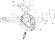 PIAGGIO NRG Power Purejet hengerfej