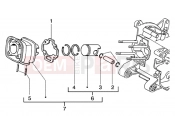 PIAGGIO Cylinder-piston-wrist pin, assy