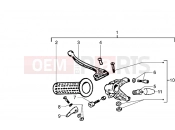 PIAGGIO Rear brake lever holder