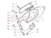 PIAGGIO Exhaust pipe