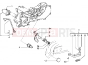 PIAGGIO Starting motor-starter lever