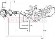 PIAGGIO Cylinder-piston-wrist pin, assy