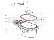 PIAGGIO Typhoon 50 2T (ZAPC290) Helmet huosing - Undersaddle