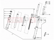 PIAGGIO Typhoon 50 2T (ZAPC290) Fork/steering tube - Steering bearing unit