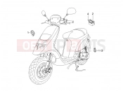 PIAGGIO Typhoon 50 2T Serie Speciale kezelőszervek - akkumulátor
