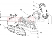PIAGGIO crankcase cover-brake jaws
