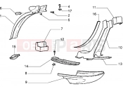 PIAGGIO protection covers-rear mudguard