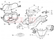 PIAGGIO X Evo 125 kormány burkolat