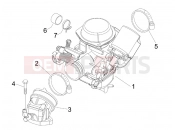 PIAGGIO X Evo 125 (UK) Carburettor, assembly - Union pipe