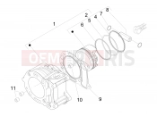 PIAGGIO X Evo 125 (UK) Cylinder-piston-wrist pin unit
